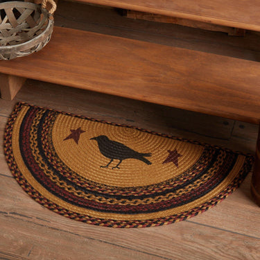 Heritage Farms Crow Jute Braided Rug Half Circle 16.5
